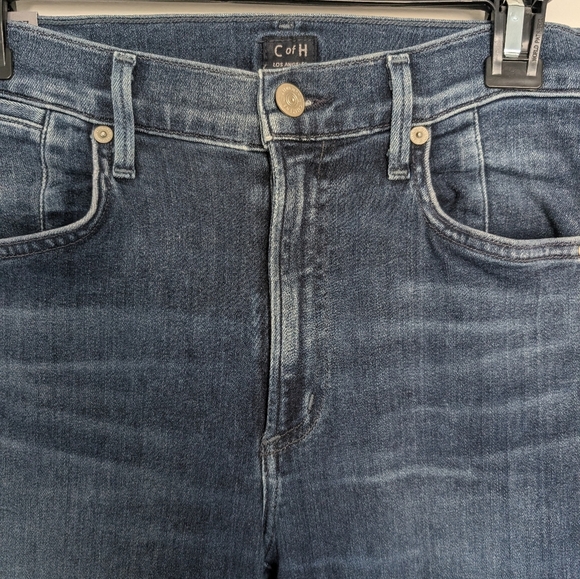 Citizens of Humanity Fleetwood High Rise Flare Jeans Size 27 Dark Wash Denim - Picture 2 of 12